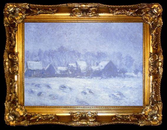 framed  Claude Monet Snow Effect at Giverny, ta009-2